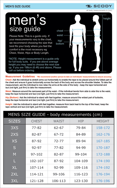 Size Guide, Size Guide For Men, Sizing Chart 